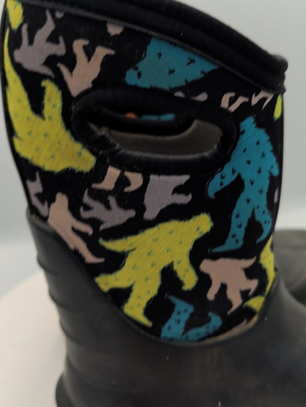 Bogs Kids Classic Insulated Waterproof Boots Bigfoot Yellow Green Youth Us 2 - Picture 4 of 11